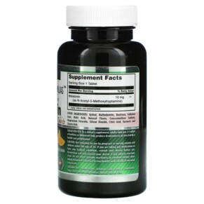 Thành phần vi chất của Amazing Nutrition Melatonin Citrus 10 mg 120 Tablets 819209026069