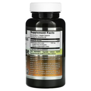 Thành phần vi chất của Amazing Nutrition Nattokinase 100 mg 90 Veggie Capsules 810180021678