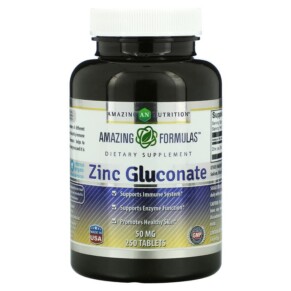 Thực phẩm chức năng Amazing Nutrition Zinc Gluconate 50 mg 250 Tablets 810180025843