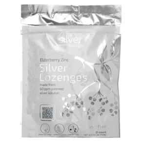 Thực phẩm chức năng American Biotech Labs Silver Biotics Elderberry Zinc Silver Lozenges 21 Lozenges 2.8 oz (79.8 g) 831060006141