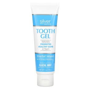 Thực phẩm chức năng American Biotech Labs Silver Biotics Tooth Gel Glacial Mint 4 oz (114 g) 831060002440