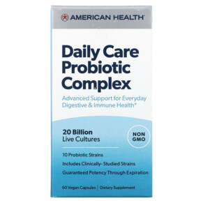 Thực phẩm chức năng American Health Daily Care Probiotic Complex 60 Vegan Capsules 076630300810