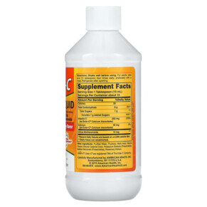 Thành phần vi chất của American Health Ester-C Liquid with Citrus Bioflavonoids Berry Flavor 250 mg 8 fl oz (237 ml) 076630170291