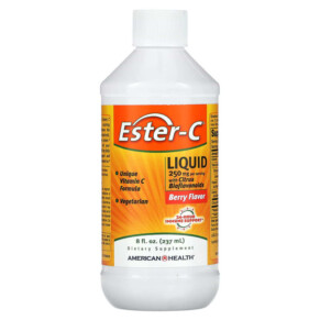 Thực phẩm chức năng American Health Ester-C Liquid with Citrus Bioflavonoids Berry Flavor 250 mg 8 fl oz (237 ml) 076630170291