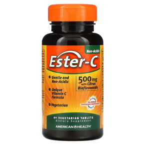 Thực phẩm chức năng American Health Ester-C With Citrus Bioflavonoids 250 mg 90 Vegetarian Tablets 076630169714