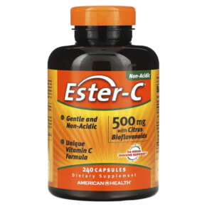 Thực phẩm chức năng American Health Ester-C with Citrus Bioflavonoids 500 mg 240 Capsules 076630169622