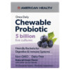 Thực phẩm chức năng American Health Once Daily Chewable Probiotic Natural Grape 5 Billion CFU 30 Chewable Tablets 076630300568