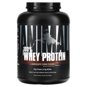 Thực phẩm chức năng Animal 100% Whey Protein Powder Chocolate Fudge 4 lb (1.81 kg) 039442000767