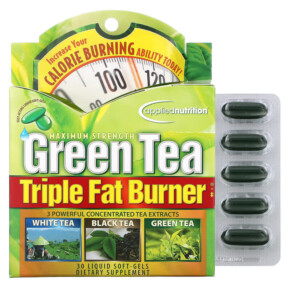 Thực phẩm chức năng Applied Nutrition Green Tea Triple Fat Burner 30 Liquid Softgels 710363568450