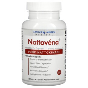Thực phẩm chức năng Arthur Andrew Medical Nattovena Pure Nattokinase 200 mg 90 Capsules 855571001747