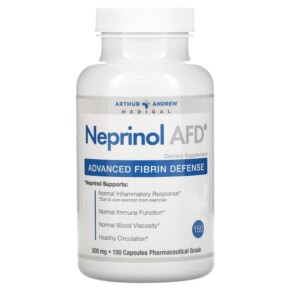 Thực phẩm chức năng Arthur Andrew Medical Neprinol AFD Advanced Fibrin Defense 500 mg 150 Capsules 855571001013