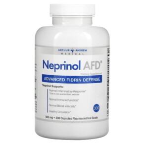 Thực phẩm chức năng Arthur Andrew Medical Neprinol AFD Advanced Fibrin Defense 500 mg 300 Capsules 855571001006