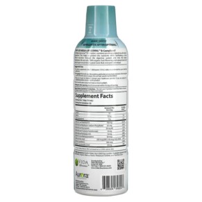 Thành phần vi chất của Aurora Nutrascience Mega-Liposomal B-Complex+ Organic Fruit 16 fl oz (480 ml) 628504648247