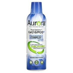 Thực phẩm chức năng Aurora Nutrascience Mega-Liposomal CoQ10/PQQ+ Organic Fruit 16 fl oz (480 ml) 628504648025