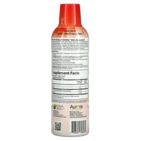 Thành phần vi chất của Aurora Nutrascience Mega-Liposomal NAD+/Resveratrol Organic Fruit 16 fl oz (480 ml) 628504648230