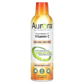 Thực phẩm chức năng Aurora Nutrascience Mega-Liposomal Vitamin C Organic Fruit 3.000 mg 16 fl oz (480 ml) 628504648001