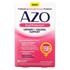 Thực phẩm chức năng Azo Dual Protection Urinary + Vaginal Support 30 Once Daily Capsules 787651760285
