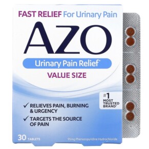 Thực phẩm chức năng Azo Urinary Pain Relief 30 Tablets 787651301525