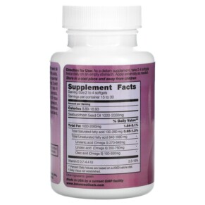Thành phần vi chất của Balanceuticals Seabuckthorn Seed Oil 500 mg 60 Softgels 674756980413