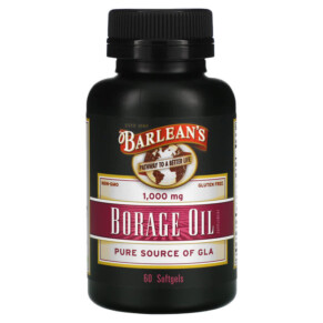 Thực phẩm chức năng Barlean's Borage Oil Supplement 60 Softgels 705875100045