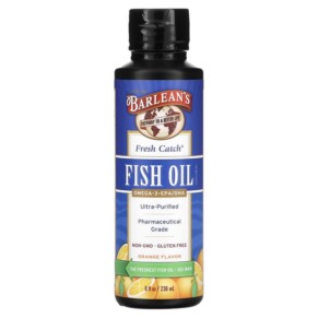 Thực phẩm chức năng Barlean's Fresh Catch Fish Oil Omega-3 EPA/DHA Orange 8 fl oz (236 ml) 705875600019
