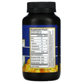 Thành phần vi chất của Barlean's Fresh Catch Fish Oil Supplement Omega-3 EPA/DHA Orange 250 Softgels 705875610087
