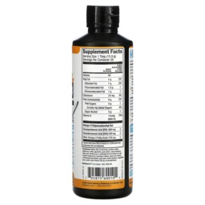 Thành phần vi chất của Barlean's Omega-3 from Fish Oil Mango Peach Smoothie 1.080 mg 16 oz (454 g) 705875600101