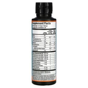 Thành phần vi chất của Barlean's Omega Pals Hooty Fruity Tangerine 8 oz (227 g) 705875801058