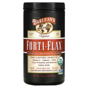 Thực phẩm chức năng Barlean's Organic Forti-Flax Premium Ground Flaxseed 16 oz (454 g) 705875100168