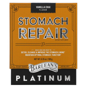 Thực phẩm chức năng Barlean's Stomach Repair Vanilla Chai 6.35 oz (180 g) 705875800761