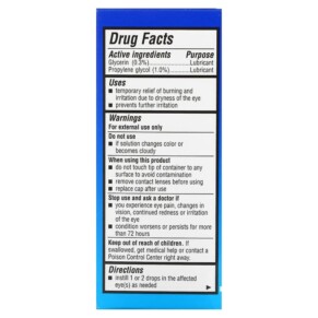 Thành phần vi chất của Bausch + Lomb Advanced Eye Relief Dry Eye 1 fl oz (30 ml) 310119020104