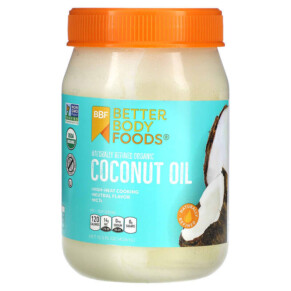 Thực phẩm chức năng BetterBody Foods Naturally Refined Organic Coconut Oil 15.5 fl oz (458 ml) 897922002485