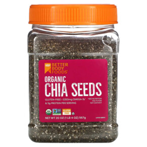 Thực phẩm chức năng BetterBody Foods Organic Chia Seeds 20 oz (567 g) 897922002072