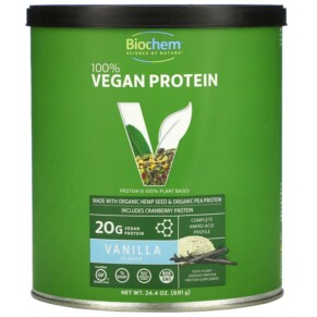 Thực phẩm chức năng Biochem 100% Vegan Protein Vanilla 24.4 oz (691 g) 015794017950