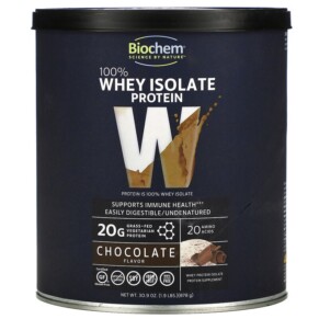 Thực phẩm chức năng Biochem 100% Whey Isolate Protein Chocolate 1.9 lbs (878 g) 015794020028