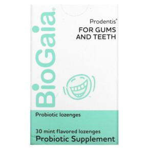 Thực phẩm chức năng BioGaia Prodentis For Gums And Teeth Mint 30 Lozenges 602359420241