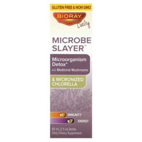 Thực phẩm chức năng Bioray Inc. Microbe Slayer Microorganism Detox Alcohol Free 2 fl oz (60 ml) 646858160062