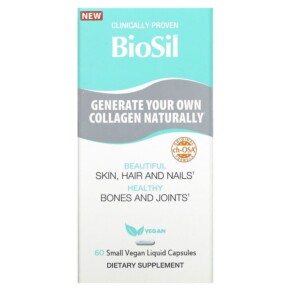 Thực phẩm chức năng BioSil Advanced Collagen Generator 60 Small Vegan Liquid Capsules 5425010391873