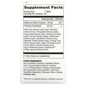 BioTech Natural Curves 60 Tablets 3 Thành phần vi chất của BioTech Natural Curves 60 Tablets 733530530005