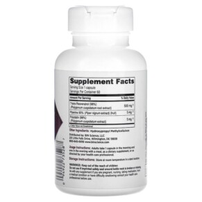 Thành phần vi chất của Biotivia Transmax 500 mg 60 Capsules 094922735287