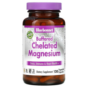 Thực phẩm chức năng Bluebonnet Nutrition Buffered Chelated Magnesium 120 Vegetable Capsules 743715006737