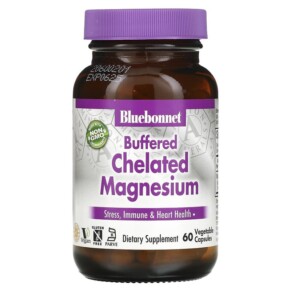 Thực phẩm chức năng Bluebonnet Nutrition Buffered Chelated Magnesium 60 Vegetable Capsules 743715006720