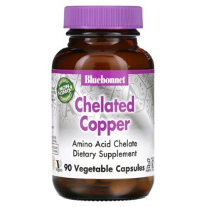 Thực phẩm chức năng Bluebonnet Nutrition Chelated Copper 90 Vegetable Capsules 743715006652