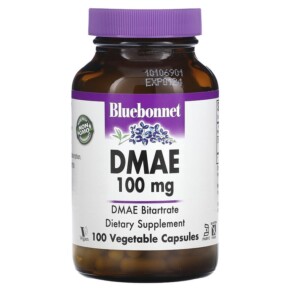 Thực phẩm chức năng Bluebonnet Nutrition DMAE 100 mg 100 Vegetable Capsules 743715010901