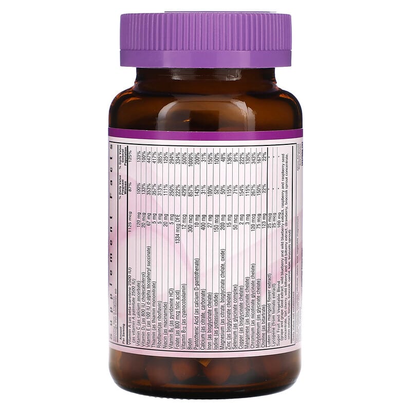 Bluebonnet Nutrition Early Promise Prenatal Gentle Multiple 120 Caplets 2 Thành phần vi chất của Bluebonnet Nutrition Early Promise Prenatal Gentle Multiple 120 Caplets 743715001756