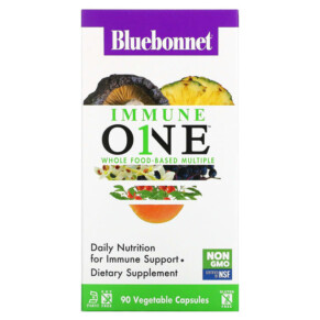 Thực phẩm chức năng Bluebonnet Nutrition Immune One Whole Food-Based Multiple 90 Vegetable Capsules 743715001978