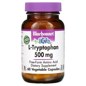 Thực phẩm chức năng Bluebonnet Nutrition L-Tryptophan 500 mg 60 Vegetable Capsules 743715000940