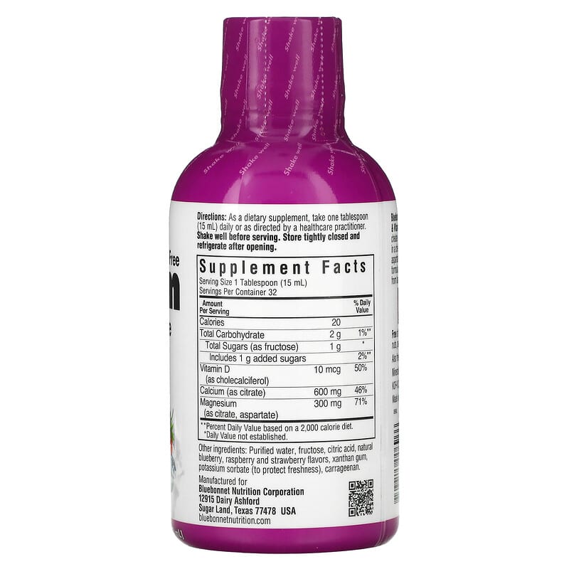 Bluebonnet Nutrition Liquid Calcium Magnesium Citrate & Vitamin D3 Mixed Berry 16 fl oz (473 ml) 2 Thành phần vi chất của Bluebonnet Nutrition Liquid Calcium Magnesium Citrate & Vitamin D3 Mixed Berry 16 fl oz (473 ml) 743715006966