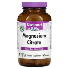 Thực phẩm chức năng Bluebonnet Nutrition Magnesium Citrate 120 Caplets 743715007314