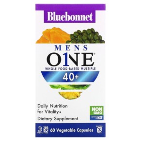 Thực phẩm chức năng Bluebonnet Nutrition Mens One Whole Food- Based Multiple 40+ 60 Vegetable Capsules 743715001596